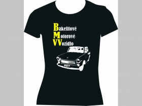 BMVV Bakelitové motorové vozidlo dámske tričko 100%bavlna značka Fruit of The Loom